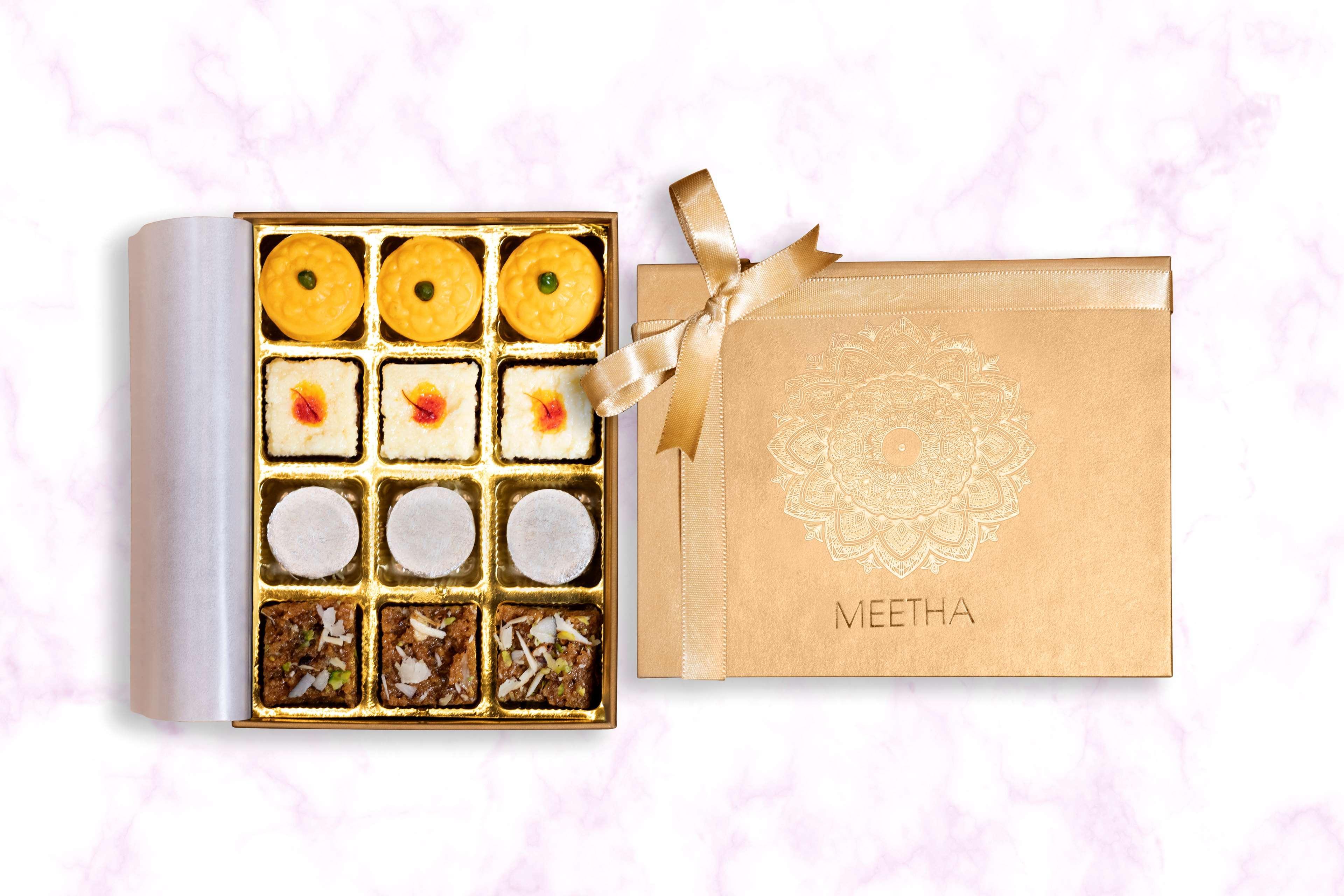 Radisson Blu Plaza Hotel Hyderabad Banjara Hills Zewnętrze zdjęcie A box of assorted Indian sweets